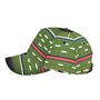 Casquette de baseball réglable avec imprimé terrain de football américain et ballon pour hommes, casquette de baseball de style 