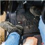 Tapis de Sol 3D TPE Premium Compatible avec Nissan Navara IV 2014-2022 | Revêtement de Sol pour Voiture - Intérieur antidérapant