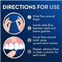 Oral-B Superfloss Lot de 2 fils dentaires pour appareils dentaires, bridges et implants – Fils préfabriqués pour une utilisation