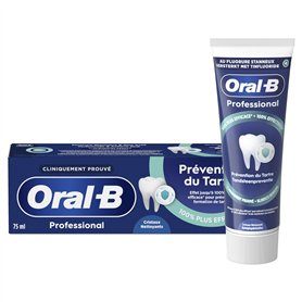 Oral-B Dentifrice Professional Prévention du Tartre Cristaux Nettoyants Parfum Menthe Verte 75 ml