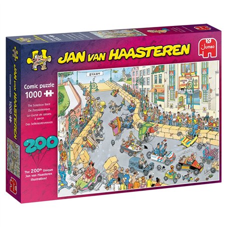 Jumbo Spiele Jan Van Haasteren JUM20053 Puzzle de Courses de boîtes à Savon 1000 pièces Multicolore