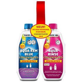 Thetford 30459CO Liquide de toilette concentré et rinçage pour toilettes Bleu et rose 1