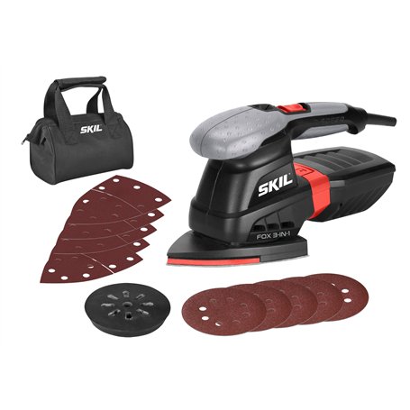 Skil Fox 3-en-1 7220AC Ponceuse Multifunction a Variateur de Vitesse (250W