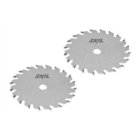 Skil 2610Z07905 Lot de 2 lames de scie circulaire en métal dur Ø 85 mm pour scie circulaire à main Gris Ø 10 mm