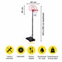 Dunlop Panier de Basket - Panier Basket avec Support - 165 a 205 CM - Extérieur - Basket-Ball