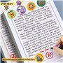 2000 Pièces Autocollants de Recompense, 32 Dessins Autocollant Récompense Rouleau Gommettes Animaux, Stickers École Récompense R