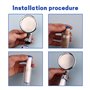 Filtre Pommeau de Douche，8 Pcs Filtre Douche en Coton PP de Douchette Anti-calcaire Amovible pour Douchette (87.5mm)