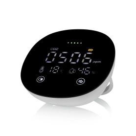 Smartwares Moniteur de qualité de l'air intérieur 3-en-1 FGA-13950 - CO2