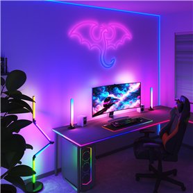 CALEX Kit Gaming Ultimate Experience - Compatible Razer Chroma - Synchronatie complète RGBIC - Kit de jeu Smart Home pour PC - A