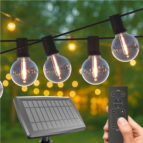 CALEX Vista Guirlande Solaire 20 m/65 pi