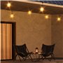 CALEX Vista Guirlande Solaire 20 m/65 pi, Guirlande LED avec 30 Ampoules, Guirlande Étanche IP44, Éclairage Chaleureux, Télécomm