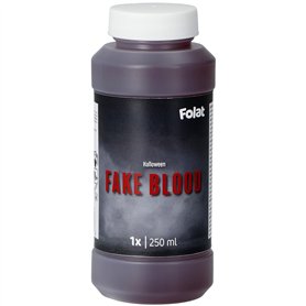 Folat 23923 Décoration-Peinture pour le visage-Faux sang-Halloween-Flacon 250 ml
