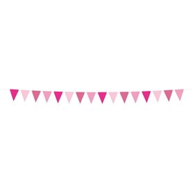 Folat 24312 papier rose Bannière Drapeau Fanion-Perfect Pink-6 mètres fête de mariage pour festival
