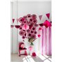 Folat 24312 papier rose Bannière Drapeau Fanion-Perfect Pink-6 mètres fête de mariage pour festival, carnaval, décoration d'anni