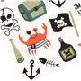 Folat Décoration anniversaire enfant Party-25 pièces-Tatouages ​​Crâne Chapeau Accessoires Fête Pirate Fille Garçon, 27481, Mult