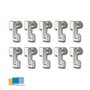 Art & More Lot de 10 crochets réglables pour rails de galerie, charge maximale : 4 kg