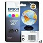 Cartouche d'encre originale Epson WF-100W 267 INK CARTRIDGE Tricolore (5 Unités)