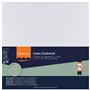 Florence Papier Cartonné en Lin Blanc 250 g – Papier Scrapbooking 30,5 x 30,5 cm – Papier Cartonné Couleur – Invitations Élégant
