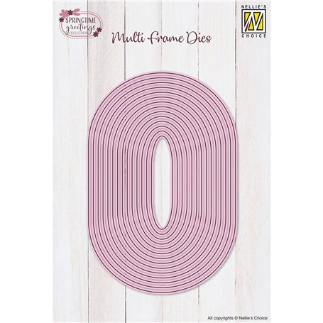 Vaessen Creative Nellie's Choice Matrice de Découpe Ovale-14 Multi Frame 1