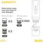Aqiila Machine à Café Expresso Portable 20 Bars – Auto-Chauffante & Rechargeable USB-C (7500mAh) – Café Moulu & Capsules – Idéal