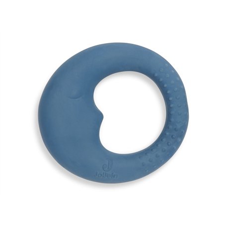 Jollein 101-007-66047 Anneau de dentition en caoutchouc naturel Lune Jeans Bleu 9 x 8 x 2 cm