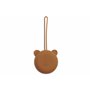Jollein Boîte à tétine en silicone pour les déplacements - Caramel - Diamètre 7 cm - Rangement de tétine - Marron