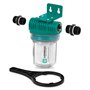 VONROC Préfiltre Universel 12 cm - pour Pompes à Eau - 4000L/h Maximum - Arrosage du Jardin - Support Mural & Clés de Démontage