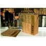 Securit Box Cartes-Menu Design Cork - Contenant 10 Cartes - avec Chacune 8 Vues