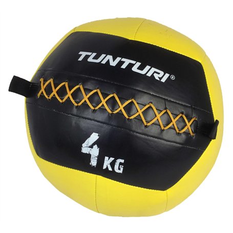 Tunturi Functional Fitness Balle Murale Wall Ball Crossfit 4kg Jaune Yellow 1