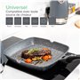 Coninx Poêle Grill Induction 28 cm | Poele Antiadhésive Avec Revêtement Granit ILAG Granistone 100% sans PFOA | Poele gril Avec 
