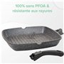 Coninx Poêle Grill Induction 28 cm | Poele Antiadhésive Avec Revêtement Granit ILAG Granistone 100% sans PFOA | Poele gril Avec 
