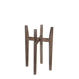 Mica Decorations Ascot Plant Stand Wood Light Brown - 38 x 38 x 60 cm