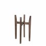 Mica Decorations Ascot Plant Stand Wood Light Brown - 38 x 38 x 60 cm