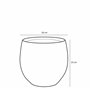 Mica Decorations Douro Pot de fleurs terre cuit rond blanc cassé 23 x Ø 26 cm - Pot de plante