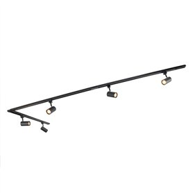Qazqa jeana - Système de rail spot luminaire plafond