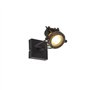 Qazqa suplux - Spot plafond, plafonnier - 1 lumière - L 8 cm - Noir - Rustique - éclairage intérieur - Salon I Chambre I Cuisine