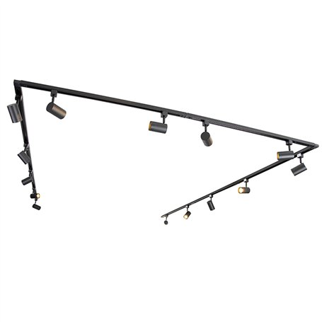 QAZQA jeana - Système de rail spot luminaire plafond