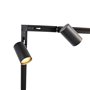 QAZQA jeana - Système de rail spot luminaire plafond, plafonnier compatible pour led - 14 lumière - L 753 cm - Noir - Moderne - 