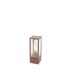 QAZQA charlois - Lampe sur pied extérieur - 1 lumière - L 14 cm - Brun rouille - Rustique - éclairage extérieur