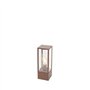 QAZQA charlois - Lampe sur pied extérieur - 1 lumière - L 14 cm - Brun rouille - Rustique - éclairage extérieur