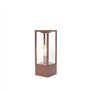 QAZQA charlois - Lampe sur pied extérieur - 1 lumière - L 14 cm - Brun rouille - Rustique - éclairage extérieur