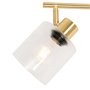 Qazqa laura - Spot plafond, plafonnier - 3 lumière - L 83 cm - Doré - Art Deco - éclairage intérieur - Salon I Chambre I Cuisine