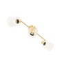 Qazqa laura - Spot plafond, plafonnier - 3 lumière - L 83 cm - Doré - Art Deco - éclairage intérieur - Salon I Chambre I Cuisine