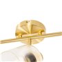Qazqa laura - Spot plafond, plafonnier - 3 lumière - L 83 cm - Doré - Art Deco - éclairage intérieur - Salon I Chambre I Cuisine