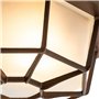 Qazqa bri - Plafonnier - 1 lumière - Ø 21.3 cm - Brun rouille - Rustique - éclairage extérieur