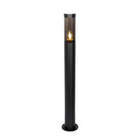 QAZQA rox - Lampe sur pied extérieur - 1 lumière - Ø 11.9 cm - Noir - Moderne