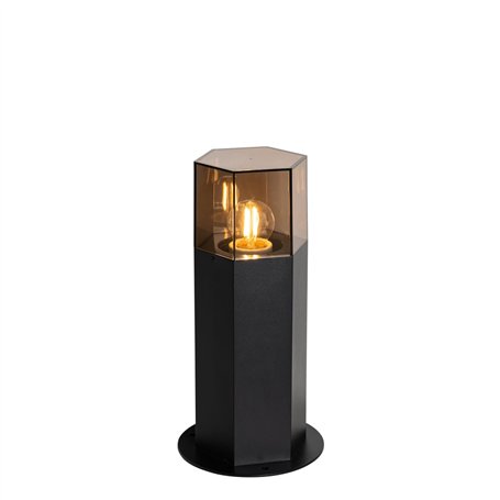 QAZQA denmark - Lampe sur pied extérieur - 1 lumière - Ø 15 cm - Noir - Moderne - éclairage extérieur