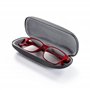 FEFI Etui à lunettes softtouch noir - Hardcase - y compris chiffon de nettoyage de lunettes de haute qualité