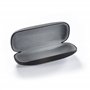 FEFI Etui à lunettes softtouch noir - Hardcase - y compris chiffon de nettoyage de lunettes de haute qualité