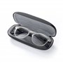 FEFI Etui à lunettes softtouch noir - Hardcase - y compris chiffon de nettoyage de lunettes de haute qualité